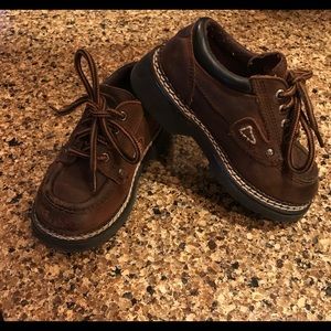 Leather Buster Brown shoes Toddler 9.5 Brown
